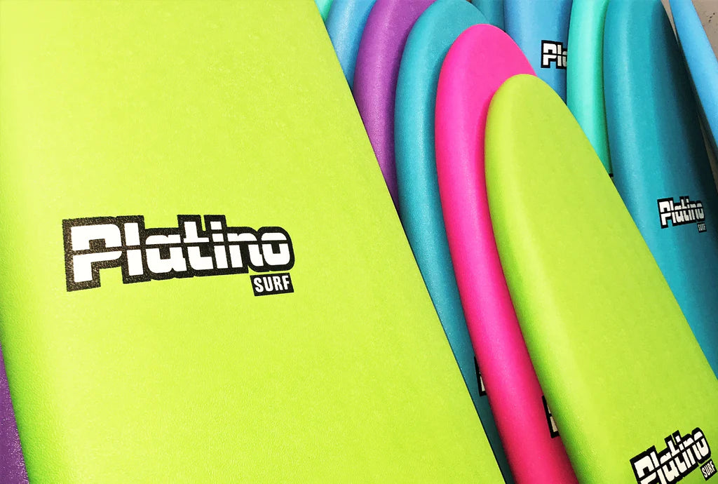 Platino Surfboard - Azure Blue White 8ft