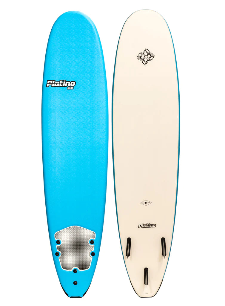 Platino Surfboard - Azure Blue White 8ft