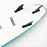 Platino 8ft Surfboard Azure Blue Lime
