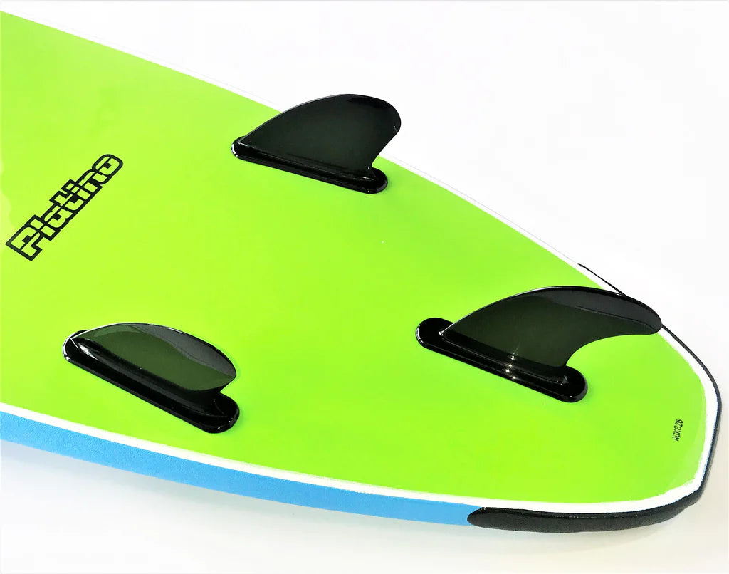 Platino 7ft Soft Top Softboard Azure Blue Lime
